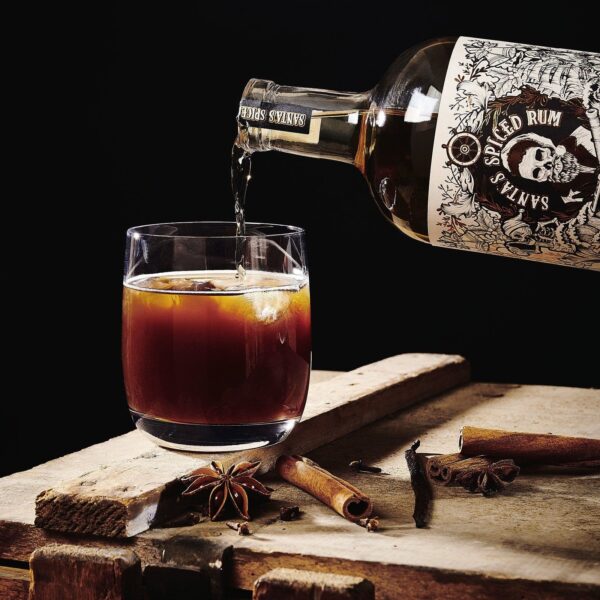 SANTA´S SPICED RUM 500ml - Afbeelding 3